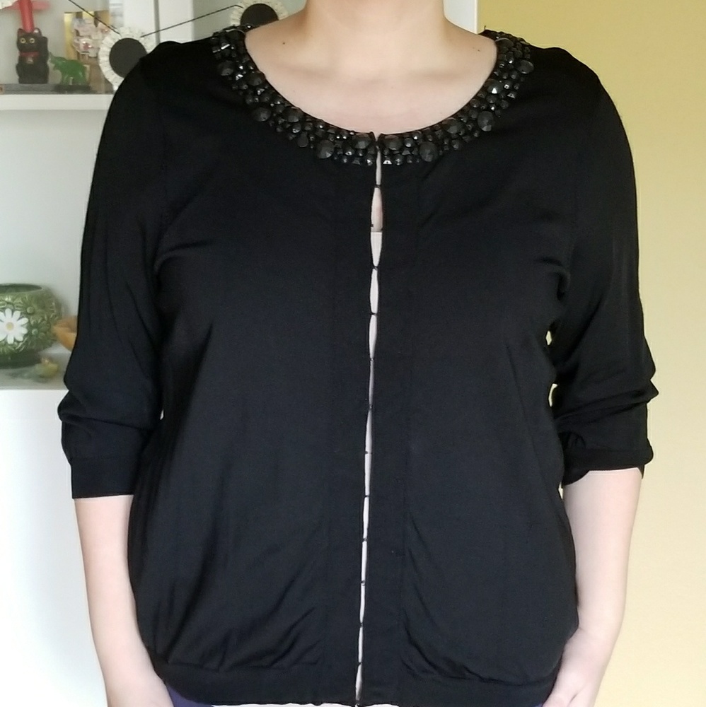I.N.C. Embellished Cardigan